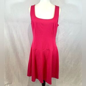 Donna Morgan pink drop waist textured dress size 10